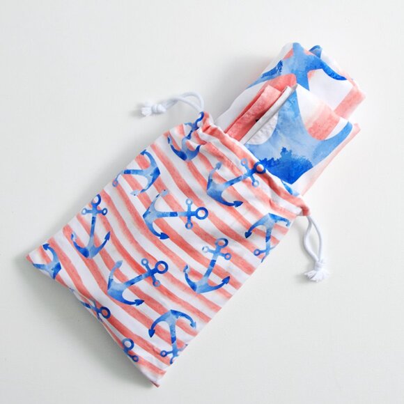 Salty Starfish Towel Beach Anchors Extra Large Quick Dry Sand Free - Picture 1 of 3